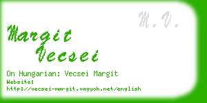 margit vecsei business card